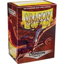 DRAGON SHIELD SLEEVES: CLASSIC CRIMSON (BOX OF 100)